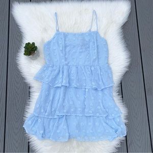 Layered Ruffle Spaghetti Strap Dress
